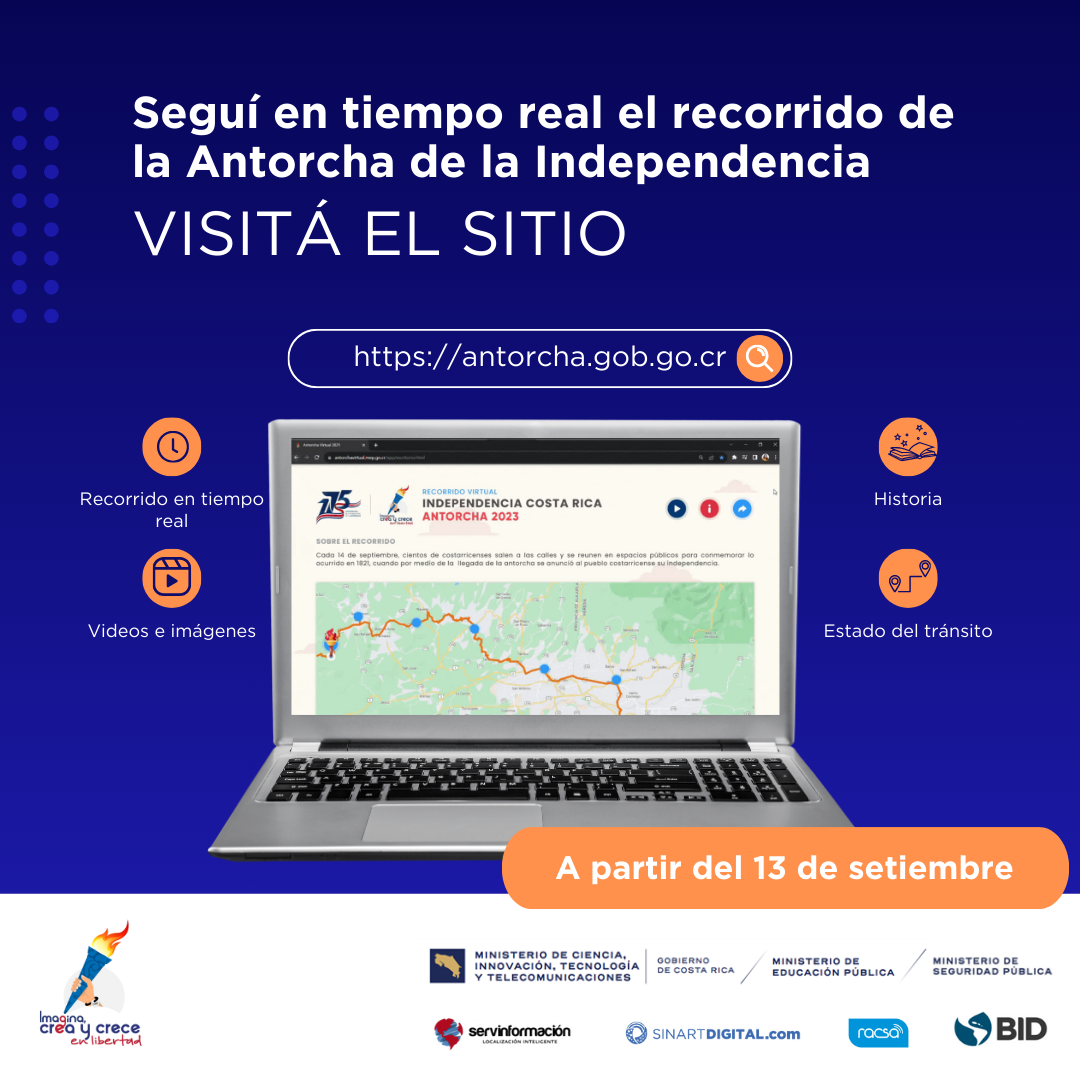 Afiche de animación sitio web antorcha