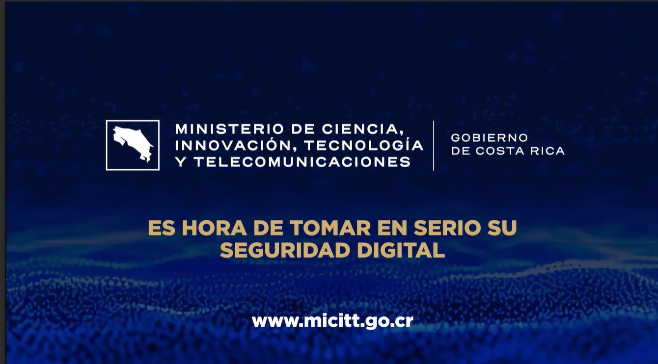 Logo MICITT, es hora de tomarse en serio su seguridad digital.