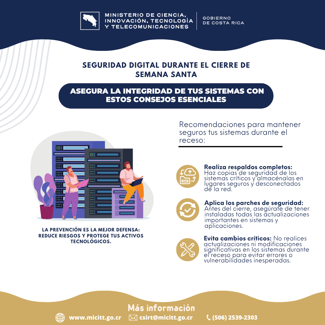 Seguridad digital durante el cierre de Semana Santa, Asegura la Integridad de tus sistemas con estos consejos esenciales