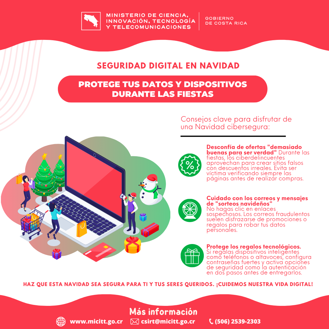 Protege tus datos y dispositivos durante las fiestas