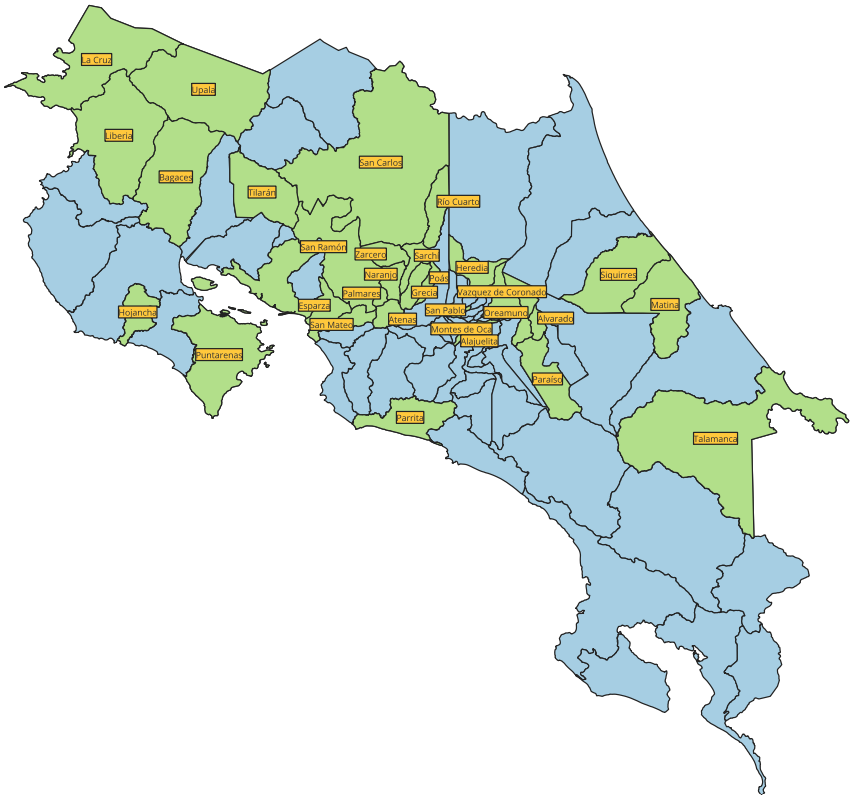Municipalidades que han adoptado o aplican el Decreto Ejecutivo N°44335-MICITT