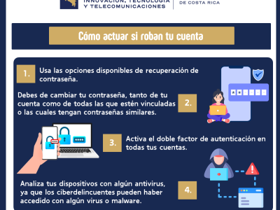 Infografía Como actuar si roban tu cuenta