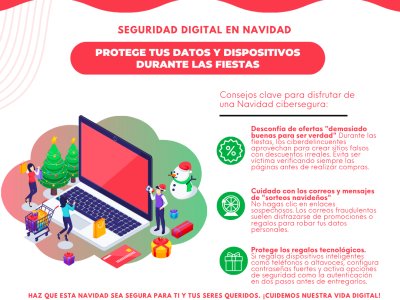 Protege tus datos y dispositivos durante las fiestas